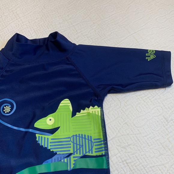 12-18m (4/$20) UV Skins Iguana Rashguard Swim Top - Picture 5 of 12